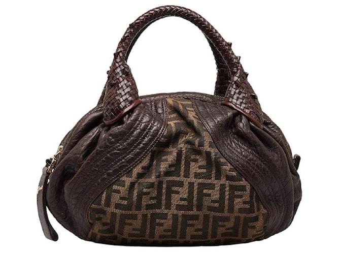 Fendi Zucca Spy Canvas Handbag 8BL578 Cloth  ref.1296312