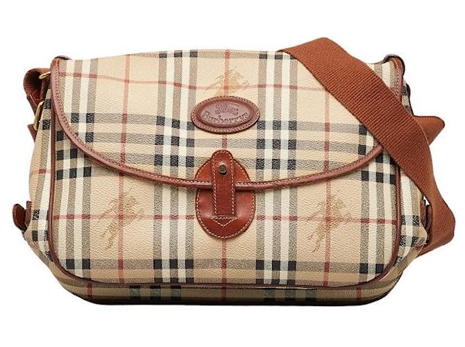 Burberry Haymarket Check Crossbody Bag Cloth  ref.1296392