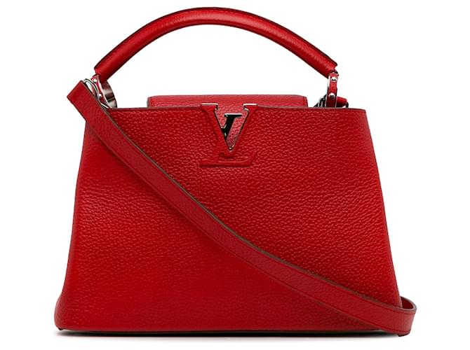 Louis Vuitton Rojo Taurillon Capucines BB Roja Cuero Becerro  ref.1296427