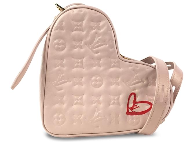 Louis Vuitton Pink Monogram Empreinte Fall In Love Coeur Rosa Pelle  ref.1296497