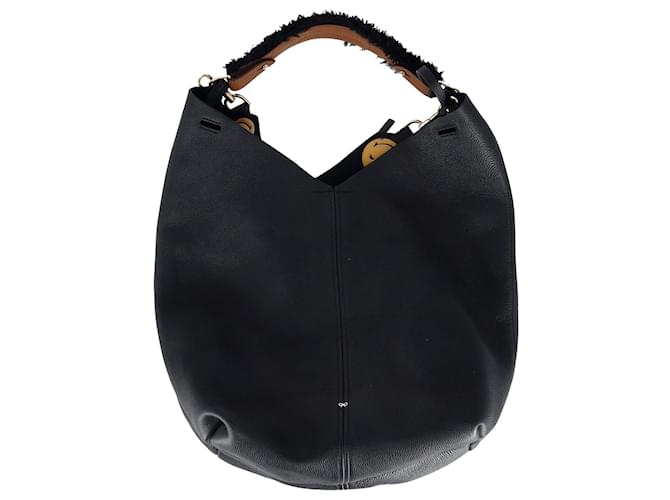 Anya Hindmarch Build a Bag Shoulder Bag in Navy Blue Leather  ref.1296523