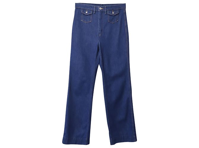 Re/Done RÉ/done Jeans jeans com perna reta em algodão azul