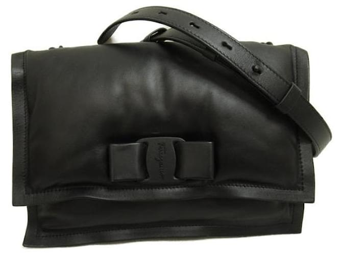 Salvatore Ferragamo Leather Viva Bow Bag GG-21 1287  ref.1296648