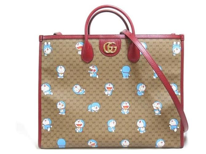 Gucci GG Supreme Doraemon Tote Bag 653952 Cloth  ref.1296649