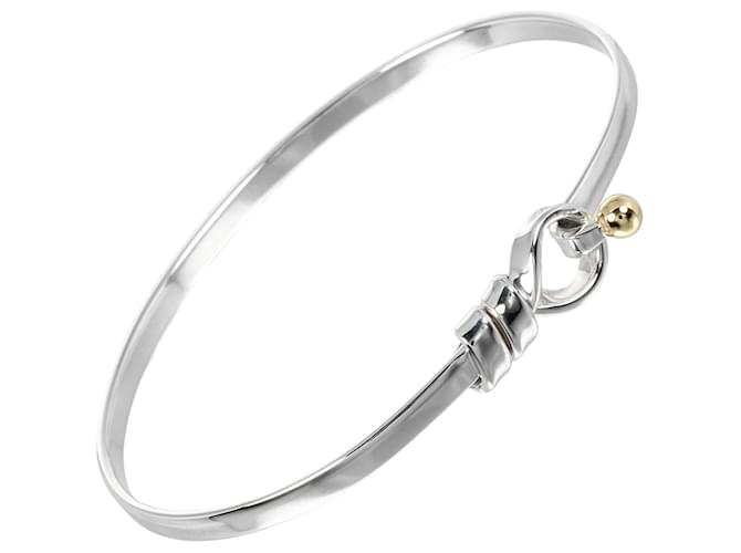 Tiffany & Co Love knot Silvery Silver  ref.1296732