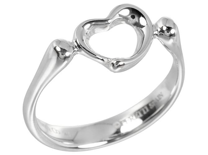 Tiffany & Co Open Heart Silvery Silver  ref.1296752