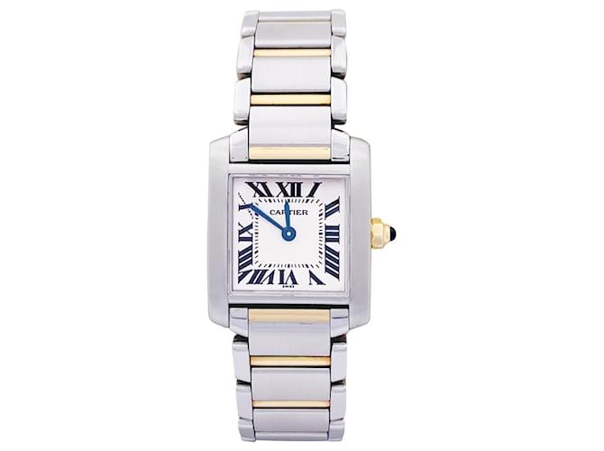Cartier watch, "French Tank", Gold and Steel.  ref.1296911