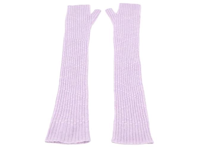 Barrie Long cashmere gloves Purple  ref.1296917