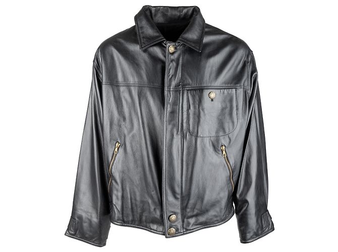 Autre Marque Collection Privée Lederjacke Schwarz