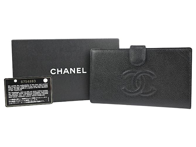 Chanel Black Leather  ref.1296978