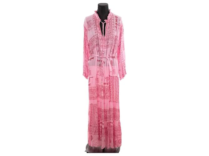 Autre Marque vestido rosa Viscose  ref.1297017