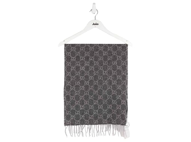Gucci wool scarf Grey  ref.1297028