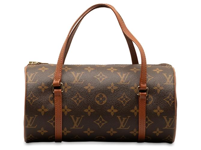 Brown Louis Vuitton Monogram Papillon 26 handbag Leather  ref.1297099