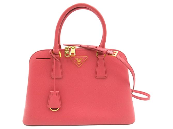 Pink Prada Small Saffiano Lux Promenade Satchel Leather  ref.1297124