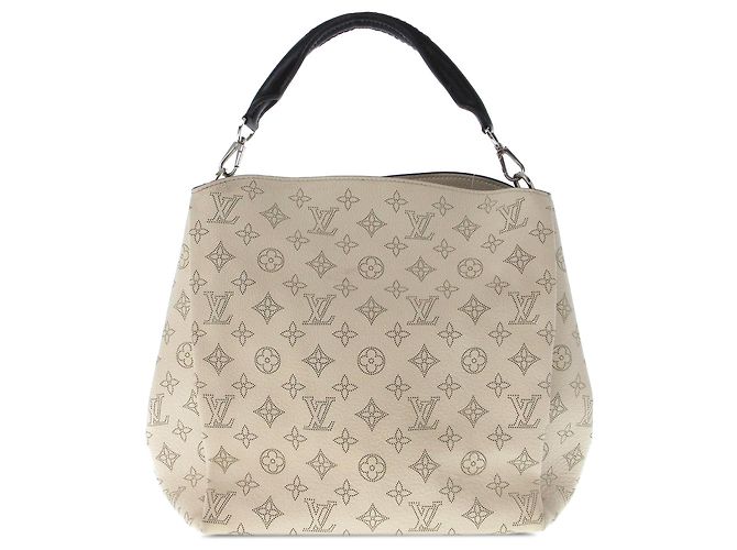 Bolsa Louis Vuitton Mahina Babylone PM bege