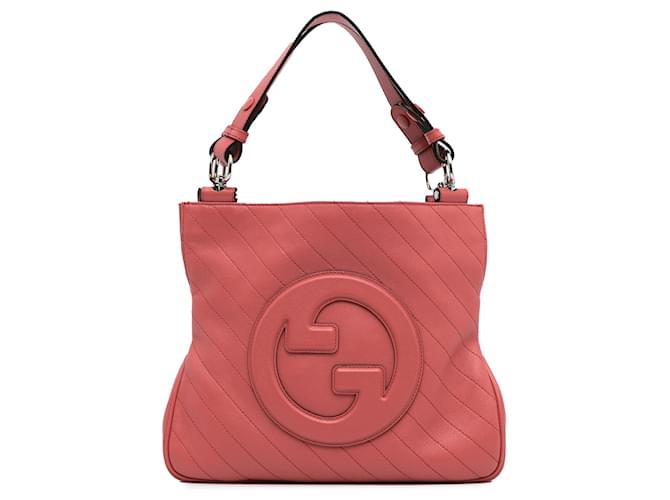Pink Gucci Small Blondie Satchel Leather  ref.1297218