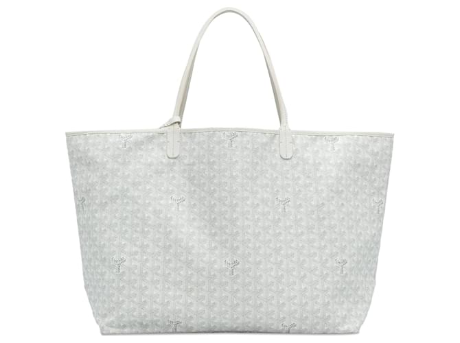 White Goyard Goyardine Saint Louis GM Tote Bag Leather  ref.1297224