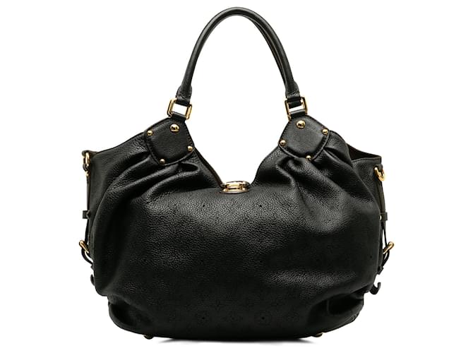 Black Louis Vuitton Monogram Mahina L Hobo Bag Leather  ref.1297228