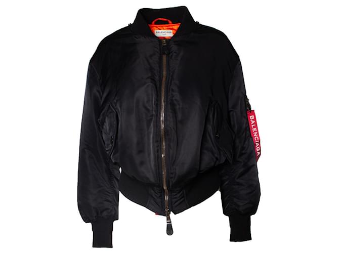 balenciaga, key chain detailed nylon bomber jacket  ref.1297274