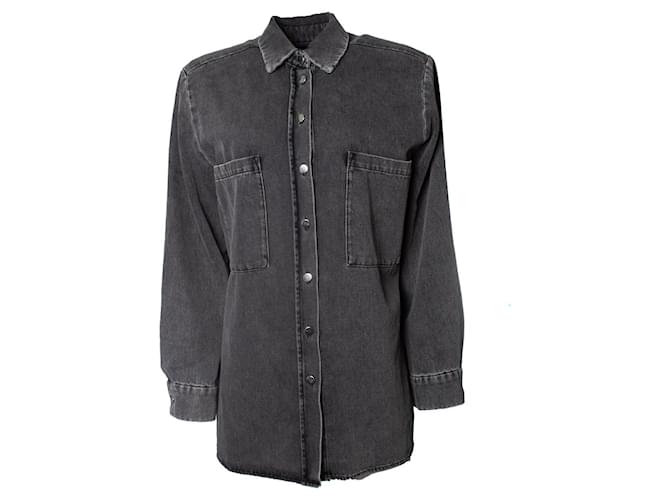 IRO, pampelo stonewash shirt Grey Cotton  ref.1297275