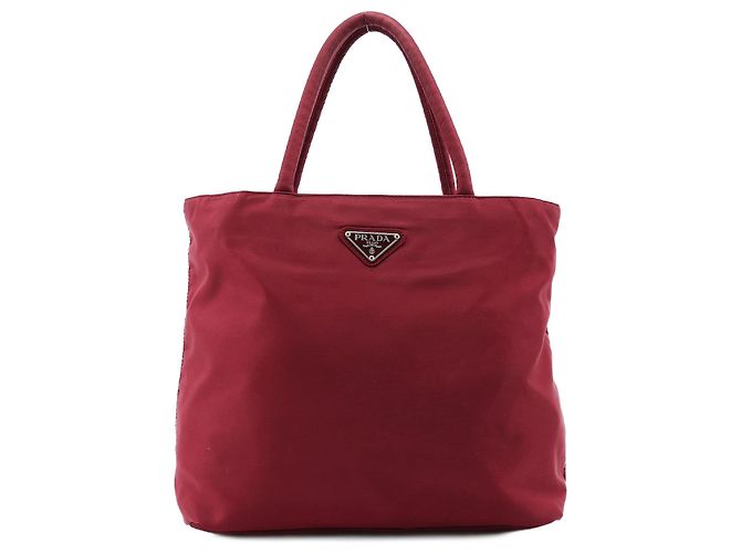 Tote Bolsos PRADA T. Sintético Burdeos