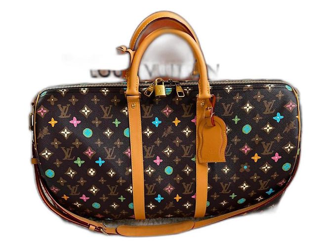 Abbesses Keepall 50 Louis Vuitton X Tyler the Creator. Marrom