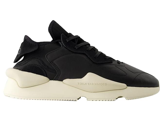 Y3 Kaiwa Sneakers - Y-3 - Leather - Black  ref.1297348