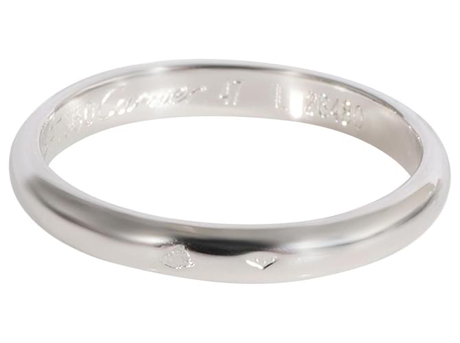 cartier 1895 2.5 mm Wedding Band in Platinum Silvery Metallic Metal  ref.1297387