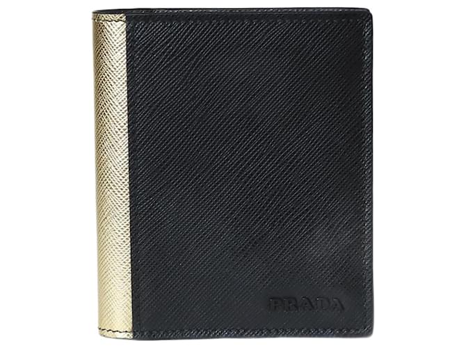Prada Black small leather wallet  ref.1297430