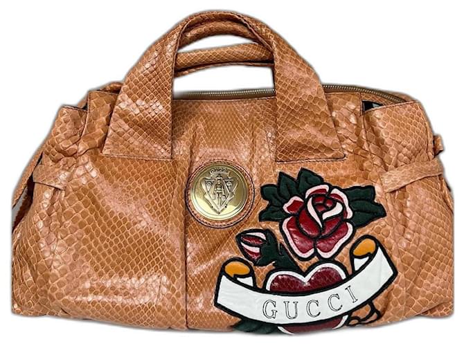 Gucci Hysteria Caramel Exotic leather  ref.1297459