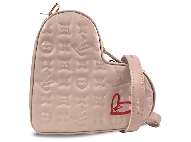Louis Vuitton Pink Monogram Empreinte Fall In Love Coeur Rosa Pelle  ref.1297488