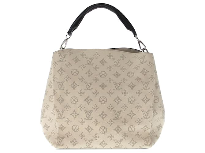 Louis Vuitton Brown Mahina Babylone PM Beige Leather Pony-style calfskin  ref.1297531