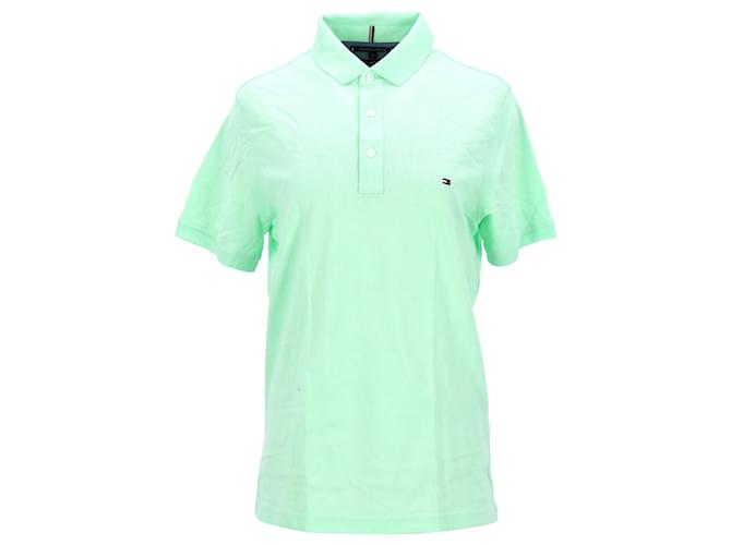 Tommy Hilfiger Slim Fit Tommy-Poloshirt aus reiner Baumwolle für Herren Grün  ref.1297570
