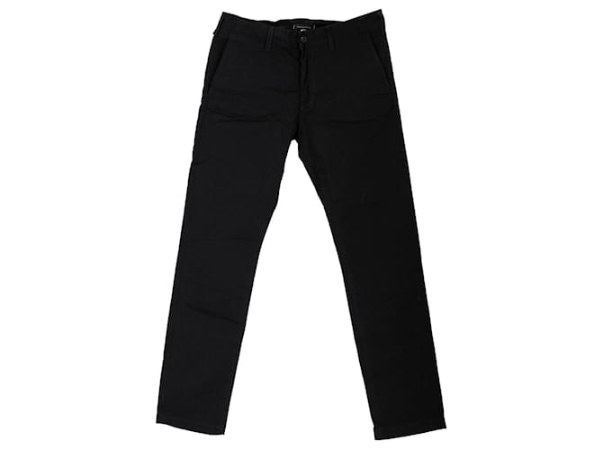 Tommy Hilfiger Mens Relaxed Fit Stretch Chinos Black Cotton  ref.1297584