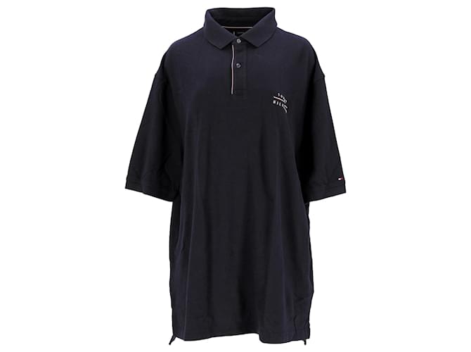Tommy Hilfiger Poloshirt für Herren in großen und großen Größen mit Stickerei Marineblau Baumwolle  ref.1297631