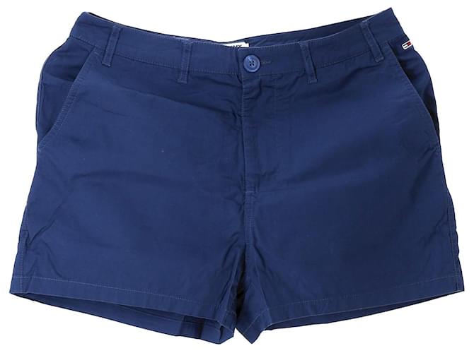 Tommy Hilfiger Womens Essential Fitted Cotton Shorts Navy blue  ref.1297667