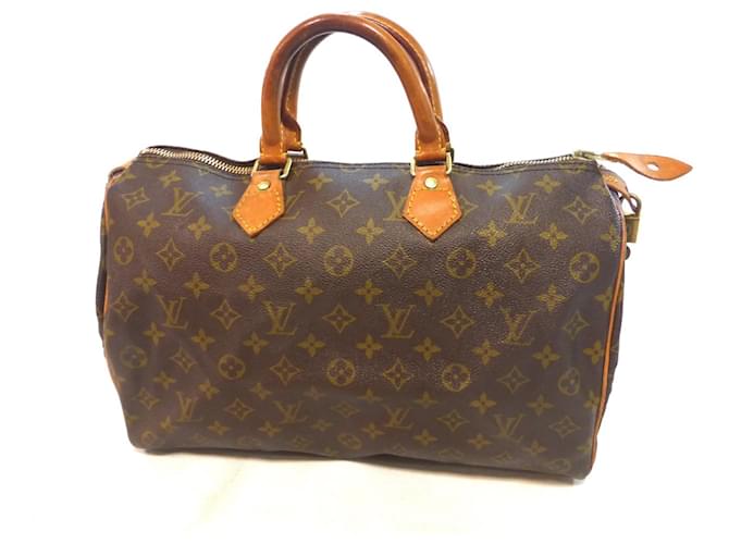 Louis Vuitton Speedy 35 Monogram - SD Brown Leather  ref.1297754