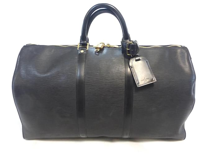 Louis Vuitton Keepall 55 Epi Leather Black - VI0934  ref.1297755