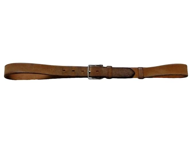 cintura Hermès Étrivière 100 cm in buone condizioni Marrone Pelle  ref.1297772