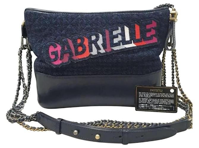 Chanel Navy Tweed Gabrielle Bag Multiple colors  ref.1297776