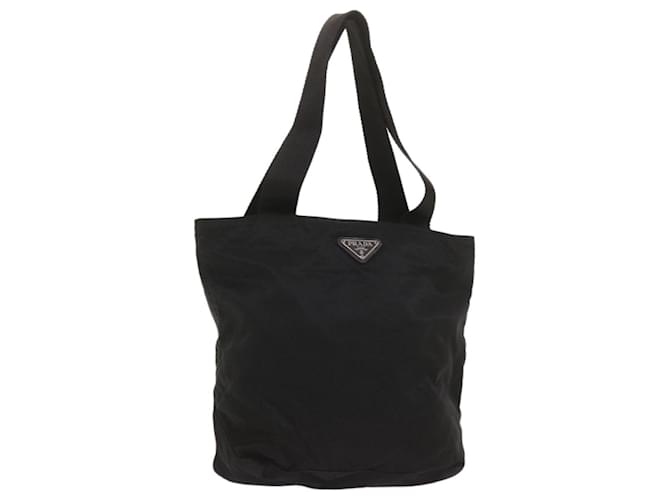 PRADA Hand Bag Nylon Black Auth 67600  ref.1297812