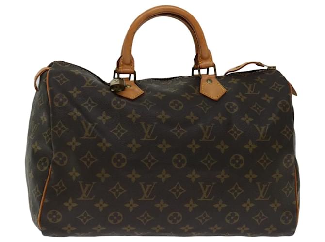 Louis Vuitton Monogram Speedy 35 Hand Bag M41524 LV Auth ki4147 Cloth  ref.1297817