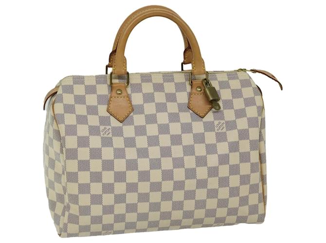 Louis Vuitton Damier Azur Speedy 30 Hand Bag N41533 LV Auth 67460  ref.1297823
