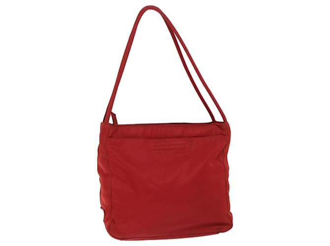 PRADA Hand Bag Nylon Red Auth 67974  ref.1297847