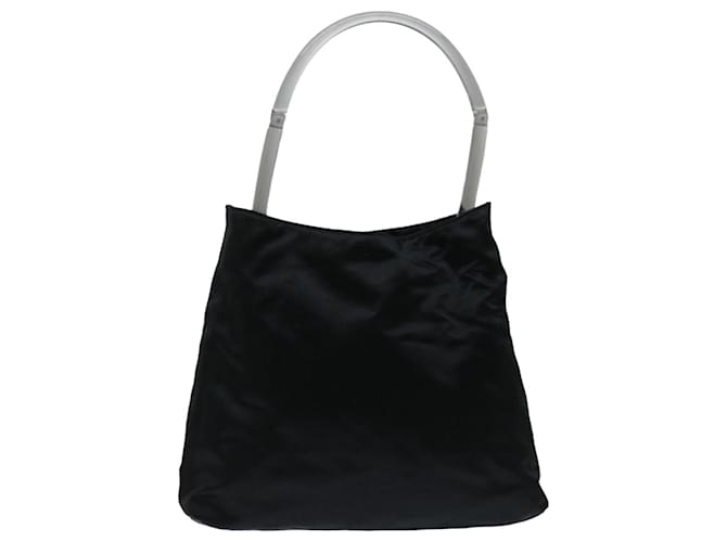 PRADA Shoulder Bag Satin Black Auth 68341  ref.1297876
