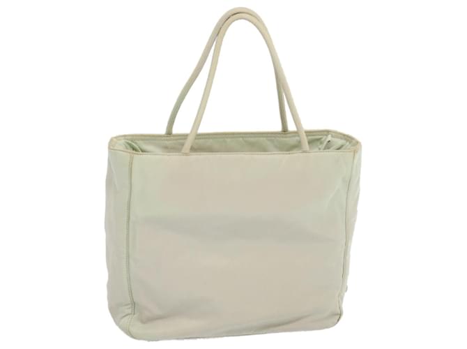 PRADA Hand Bag Nylon White Auth 67984  ref.1297882