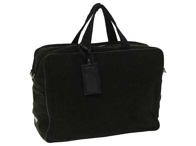 PRADA Hand Bag Wool Green Auth 67058  ref.1297914