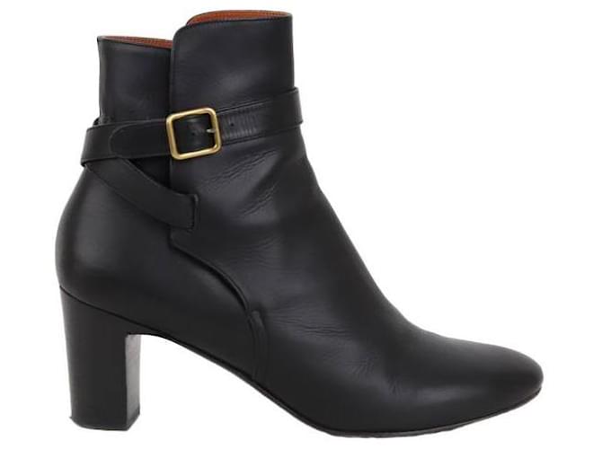 Michel Vivien Leather boots Black  ref.1297960