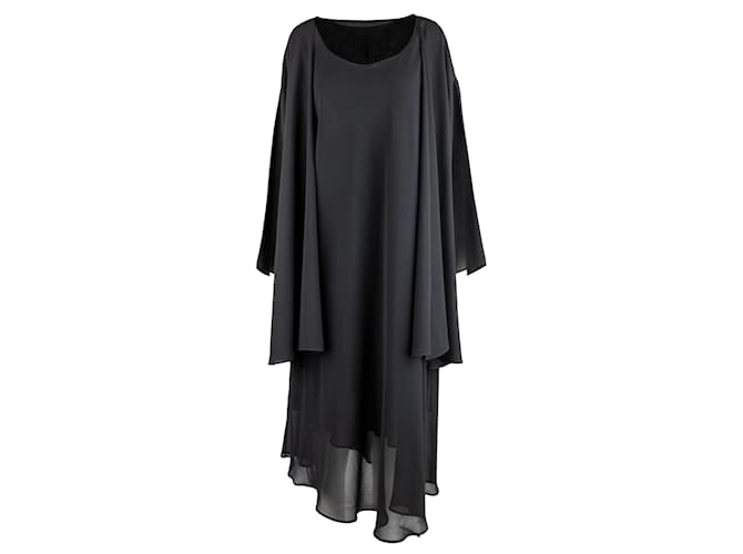 Autre Marque Ensemble robe en mousseline Collection Privée Soie Noir  ref.1297973