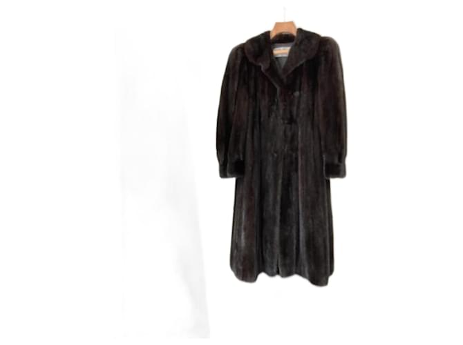 Sprung Frères mink coat Dark brown Fur  ref.1297977